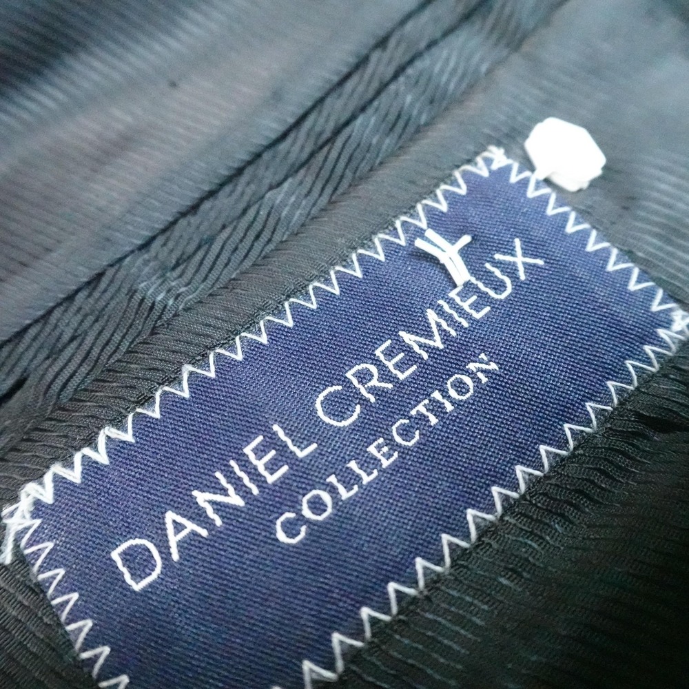 Daniel Cremieux Blazer Mens 44R Black Stripe Loro Piana Wool Sport Coat Jacket - Picture 5 of 16